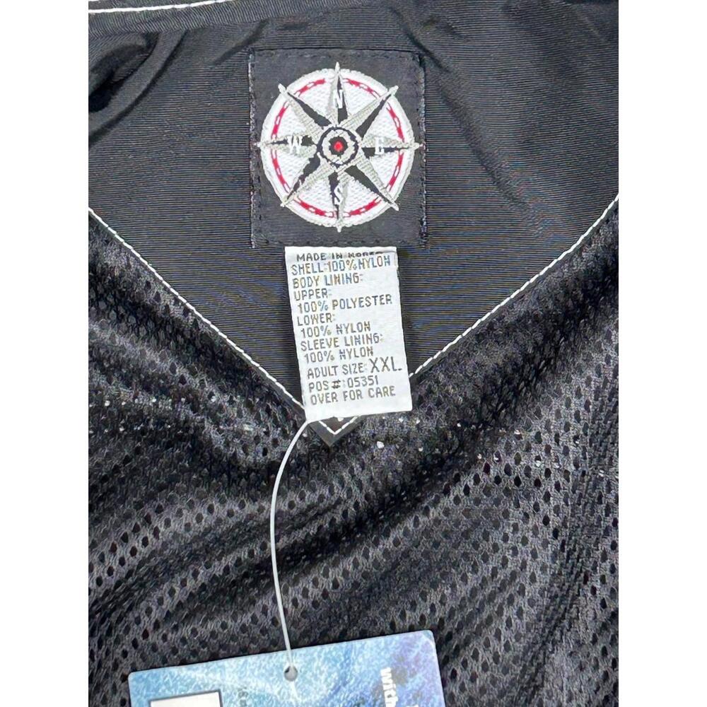 Marlboro Unlimited Full Zip Windbreaker Jacket Mens XXL Black Red Lined NWT - Picture 11 of 15